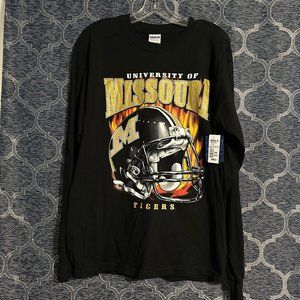 University of Missouri tigers men's medium official licensed black long sleeve